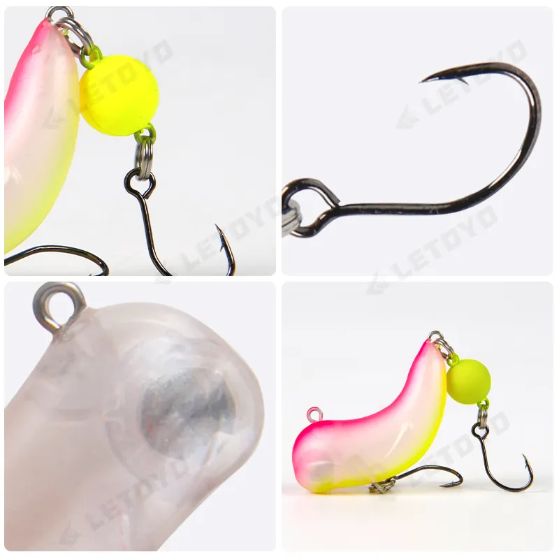 LETOYO Leurres de pêche Mini Vib 2.8g 4.5g Truit Vibra Lure New Sinking Hard Vib Lure