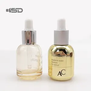 Best Price Golden Supplier Eco Friendly Serum Bottle Serum Bottle Low Moq Custom Edm Glass Bottle For Skincare Products