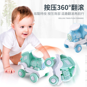 Train de jouets acrobatique pour enfants de 2 à 4 ans, véhicule en plastique à bascule, ensemble de jeu unisexe - Product Image 2