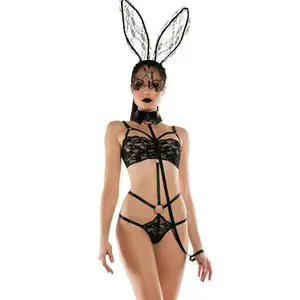 性感兔子服装大码角色扮演透视连体兔子服装性感内衣