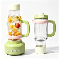 Mixeur personnel tout-en-un compatible porte-gobelets, gobelet de 26 oz avec paille intégrée et bec verseur, compatible lave-vaisselle pour les voyages et la maison