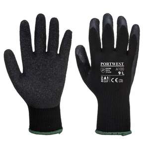 PORTWEST-Gant noir en latex A100K8RL Grip-GANTS EAN 5036108301959 - Product Image 1