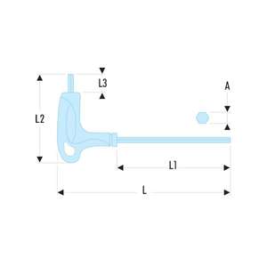 Facom-84TZA.5ปุ่ม HEX-METRIC-EAN ซ็อกเก็ต3662424075070ที่มีที่จับ - Product Image 2