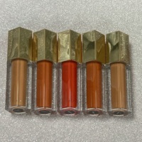 Vente En Gros Brillant À Lèvres Pailleté Tube Doré Marque Privée Vegan Lèvres Repulpant Mat Imperméable Longue Durée Rouge À Lèvres Liquide