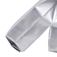 Sacs à fermeture thermique à haute barrière, en aluminium pur argent, emballage alimentaire, pochettes à gousset latérale,, en Stock