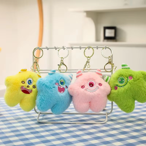 <b>Small</b> Monster Plush Toy Keychain Doll <b>Bag</b> Accessory, Suitable As a Gift for Boys and Girls on Festivals - Product Image 3