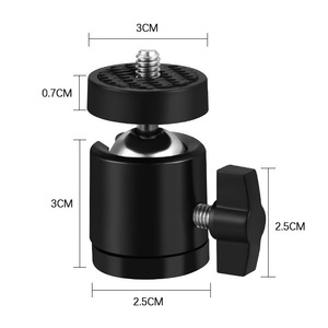 SUNCORE Metal Mini Tripod Head Universal Ball Head 360 Degree Knob Lock For Digital Camera Photography Accessories - Product Image 5