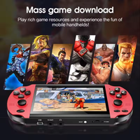 Console de jeu portable rétro X7 Plus à succès, écran LCD couleur de 5,1 pouces, 8 Go, double joystick, lecteur de jeux vidéo intégré, 2000 jeux Wi-Fi