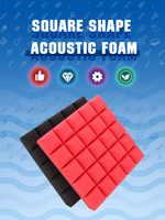 Panel Acústico de Espuma de Poliuretano de Buena Calidad, Ignífugo, Insonorizante para Estudio, Absorción Acústica, Reducción de Ruido de 30-50dB