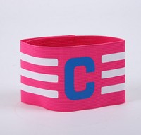 Réglable élastique nylon football formation bandes équipement de football capitaine brassard