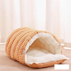 Cama Cueva para Gatos, Lavable, con Forro de Lana Polar, Cálida para Todas las Estaciones, Tipo Iglú para Gatos de Interior - Product Image 1