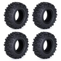 4 pneus en caoutchouc de 0,7 pouce pour pièces de voiture RC Crawler 1/30