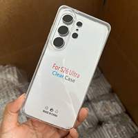 Coque transparente pour Samsung S26 Ultra S25 Edge S24 FE S23 S22 Plus, en TPU souple, protection intégrale de l'objectif de l'appareil photo