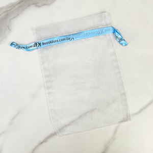 Sac de bijoux et de <span class=keywords><strong>parfum</strong></span> en <span class=keywords><strong>organza</strong></span> personnalisé en gros 22 options de couleur logo imprimé et recyclable pour les mariages et les pochettes de bonbons - Product Image 2