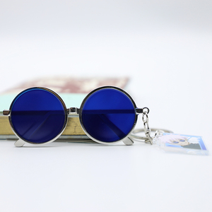 Personalized Cartoon Anime <b>Cute</b> Translucent Eyeglass <b>Sunglasses</b> Keychain with Acrylic Character Pendant - Product Image 3