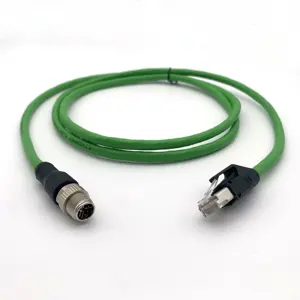 SMART RJ45 bis M12-Stecker und Buchse vor verdrahtete Installation Ethernet-Anschluss kabel