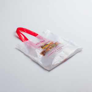 ถุงช้อปปิ้งพลาสติกหูหิ้วแบบนิ่ม ขายส่ง รับทำโลโก้และขนาดตามสั่ง กันน้ำ สำหรับใช้ในงานส่งเสริมธุรกิจ - Product Image 1