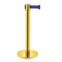 Poteau de file d'attente d'hôtel, barrière, poteau de stanchion, garde-corps pliable, ceinture rétractable pour le contrôle des foules