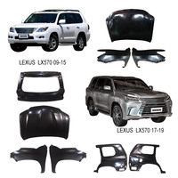Coque de carrosserie de conversion de voiture de qualité OE, couvercle de coffre, couvercle de capot, garde-boue avant, support de radiateur, pare-chocs avant arrière pour Lexus is 250