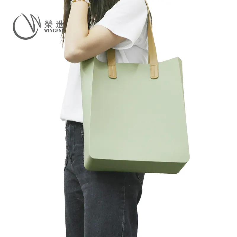 Wholesale Eco Friendly the Tote Bag Eva Bags Silicone Women Tote Waterproof Silicone Single Shoulder Bag