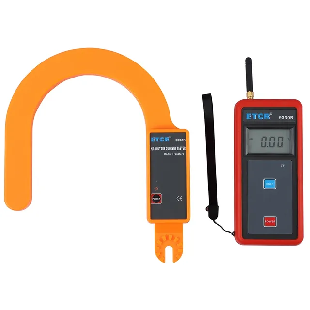 VLUUKE VK9330B Wireless High Voltage Hook Type Digital Clamp Ammeter Current Meter 0.00A-9999A 2% Accuracy