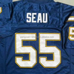 Jersey de Fútbol Americano <span class=keywords><strong>Antonio</strong></span> Gates Azul Polvo Retro, Listo para Enviar, de la Mejor Calidad y Cosido - Product Image 3