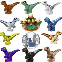 Figuras de Dinosaurios de Bloques de Construcción Personalizadas, Set de 10 Mini Juguetes de Animales, Recuerdos de Fiesta, Regalos Educativos para Niños, ABS, Venta al Por Mayor