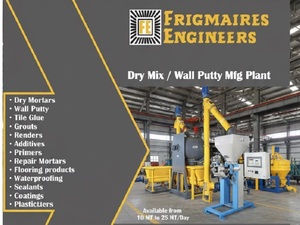 Usine de fabrication de mastic mural sec clé en main avec contrôle PLC intelligent, équipement de mélange haute efficacité et d'emballage automatique - Product Image 2