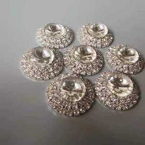 Décorations en strass étincelants, broches ornées de cristaux à dos plat - Product Image 3