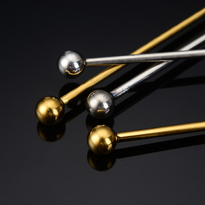 Bâtonnets de cocktail réutilisables en acier inoxydable 304 Bâtonnets d'agitation pour boissons au <span class=keywords><strong>café</strong></span> argentées de 7 pouces - Product Image 3