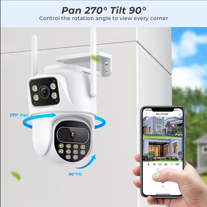 Video giám sát Hệ thống camera an ninh gia đình icsee 6MP 8MP ống kính kép không dây PTZ CCTV mạng thông minh ngoài trời ip máy ảnh Wifi - Product Image 3