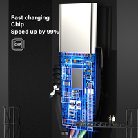 2024 vente chaude câble usb mirco port usb 2.4A charge rapide avec lumière pour android pour téléphone portable
