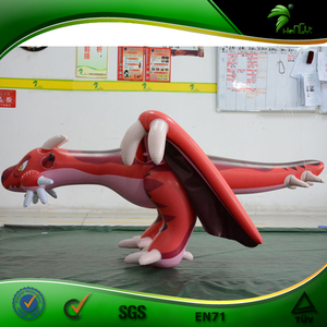 Mini Dragon volant gonflable, figurine en plastique, Monster Animal, dinosaure, wyavern rouge - Product Image 2
