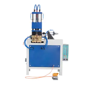 Pneumatic Flat Iron Box Hoop Threaded Wire Angle Iron Automatic Resistance Flash To Touch Steel Bar Butt Welder