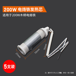 Élément chauffant en céramique pour fer à souder 75W 100W 150W 200W 300W, noyau chauffant externe avec poignée en bois pour réparation électrique - Product Image 4