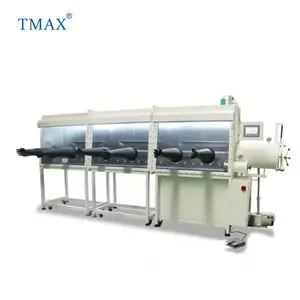 TMAX marka üçlü odaları vakum havasız ortam kabini (140 "x 32" x 36 ") gaz arıtma sistemi ile (H2O ve O2< 1ppm)