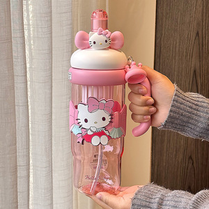 Zuo Mu Kuromi Water Bottle 700Ml Large Capacity Portable <b>Cup</b> With Handle For Students And Outdoor <b>Travel</b> Spring 2025 - Product Image 4