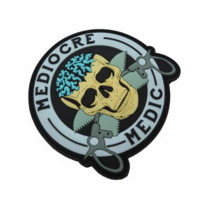의류 하이 퀄리티 MEDIC 고무 패치 메이커를위한 사용자 정의 3D 평범한 PVC 패치 - Product Image 5