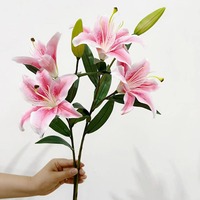 Feuchtigkeitsspendende Kleine Lilien, Künstliche Blumen, Heimtischdekoration, Schaufensterdekoration, Hochzeitsfotografie
