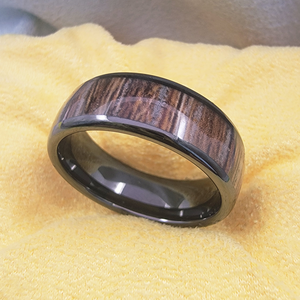 Bague connectée NFC réinscriptible en céramique effet bois T5577 NTAG216 13,56 MHz, étanche IP68, pour contrôle d'accès aux bureaux - Product Image 4