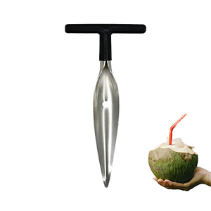 Abridor de Cocos de Acero Inoxidable al por Mayor, Herramienta Metálica Semiautomática para Frutas y Verduras, Fácil de Limpiar, para Abrir Cocos - Product Image 1