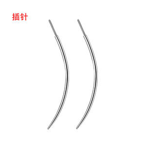 Pin baja tahan karat semanggi lancip sisipan eksternal melengkung jarum baja tahan karat - Product Image 6