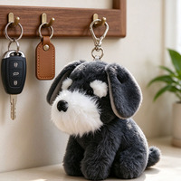Porte-clés en peluche personnalisé, porte-clés en peluche moelleuse, pendentif mascotte en gros, ornement créatif à suspendre pour la décoration de sacs
