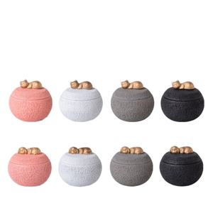 Caja conmemorativa funeraria de cerámica para mascotas, almacenamiento de cremación transfronterizo para el cuidado posterior para gatos y perros, suministros para mascotas - Product Image 1