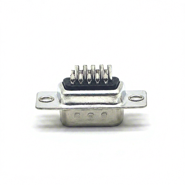 D-SUB Three-row Soldering Connector: HDB-15P Male Plug Traditional Half Gold Soldering Type 15P