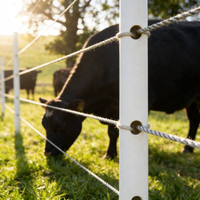 Profils pultrudés en PRV pour clôtures agricoles, isolation électrique, applications robustes, fabrication d'infrastructure