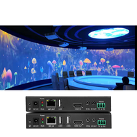 Pour salle de conférence d'entreprise, 3840X2160 30Hz, 1920X1080 60Hz, câble CAT5E de 70 m, USB KVM, émetteur-récepteur HDBaseT pur matériel, FCC CE