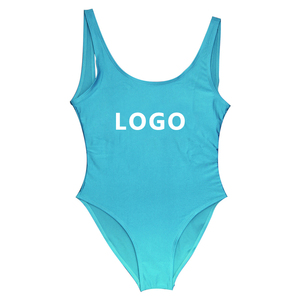 Traje de Baño Personalizado con Estampado por Sublimación para Novias, Bikini Sexy de Color Sólido sin Espalda, Traje de Baño de Una Pieza Triangular Modesto de Talla Grande - Product Image 5