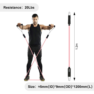 Resistance <b>Band</b> Set 11 Pcs Natural Latex Heavy Duty Exercise <b>Bands</b> for Home Gym <b>Workout</b> - Product Image 3