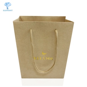Bolsa de Papel para Regalo con Diseño Personalizado, Bolsa de Papel Kraft Marrón Artesanal con Asa - Product Image 2